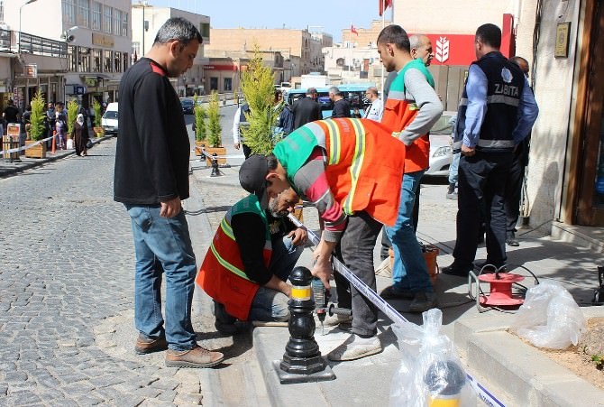 Mardin’de Kaldırıma Park Etme Sorununa Farklı Çözüm