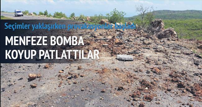 PKK menfez altına bomba koyup patlattı