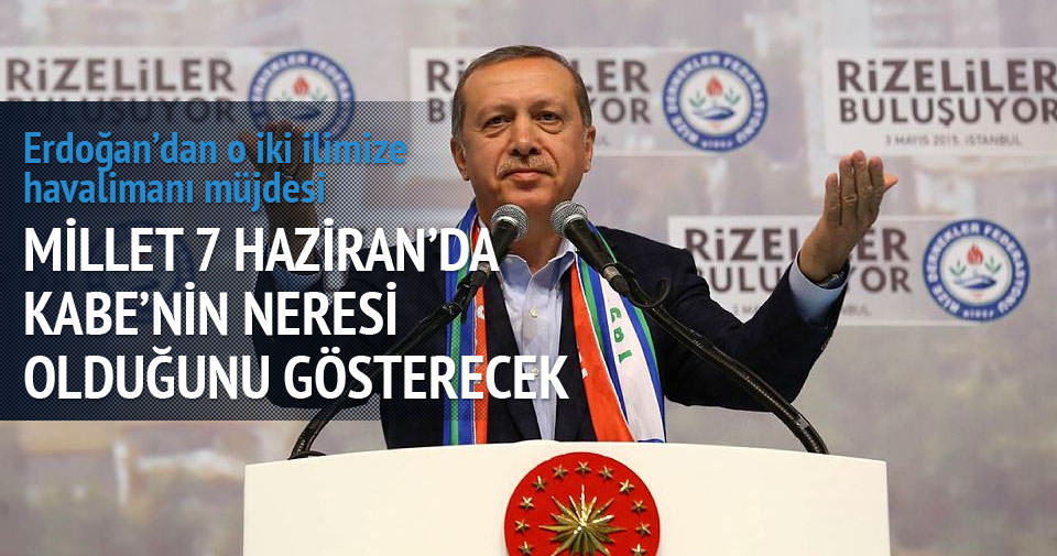 Cumhurbaşkanı Erdoğan’dan havalimanı müjdesi