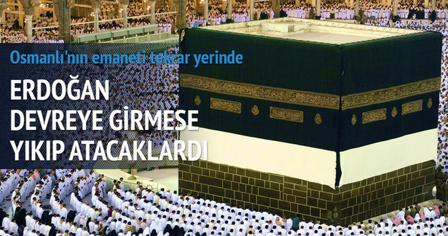 Kabe’deki Osmanlı revakları monte edildi