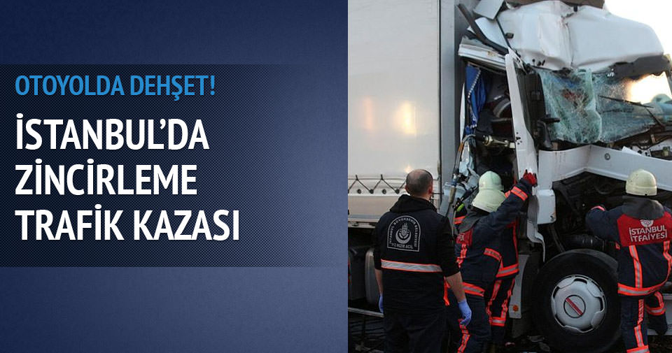 İstanbul’da zincirleme trafik kazası! Yaralılar var