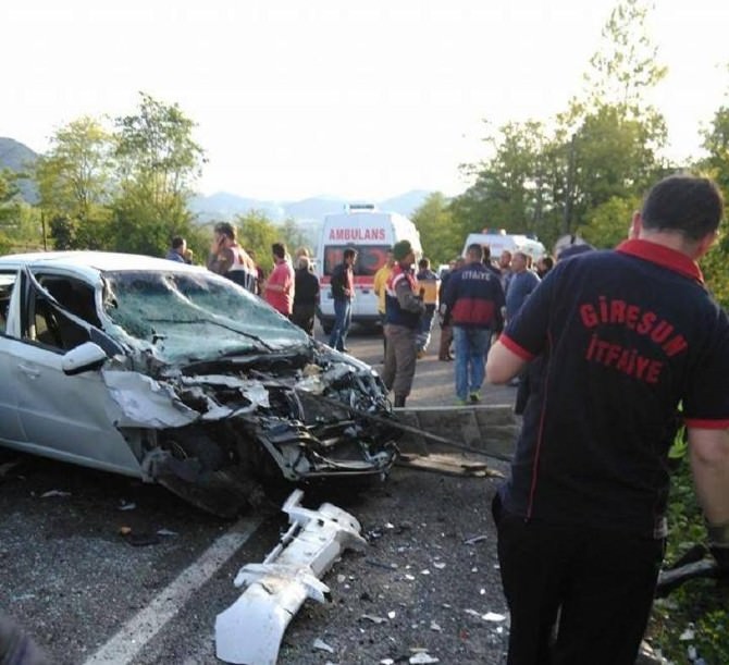 Giresun’da Kaza: 5 Yaralı