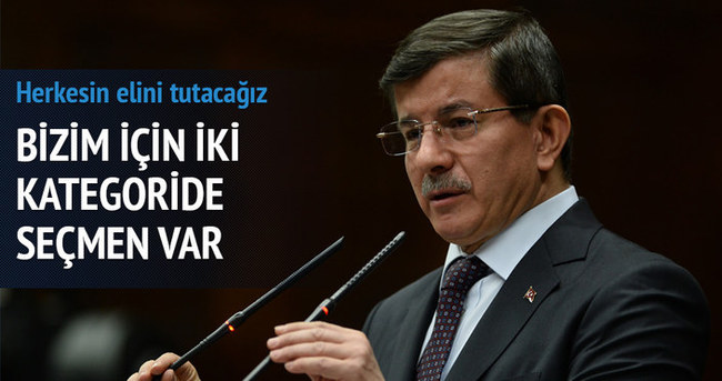 Davutoğlu: Bize oy versin vermesin herkesin elini tutacağız