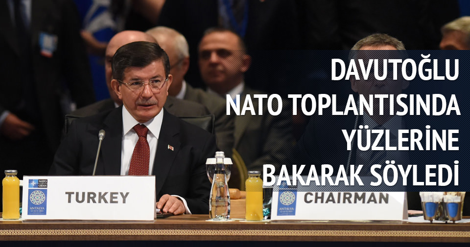 Davutoğlu’ndan NATO ülkelerine Suriye sitemi