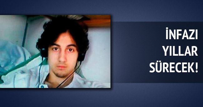 Boston bombacısının infazı yıllar sürecek