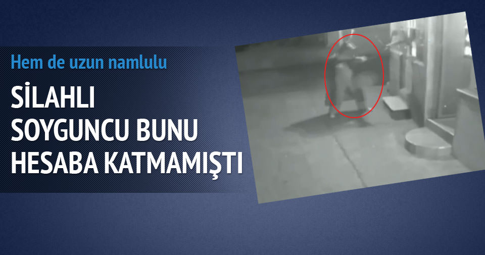 Silahlı soyguncuya linç girişimi