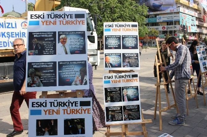 AK Partili Gençlerden ‘Eski Türkiye-yeni Türkiye’ Sergisi