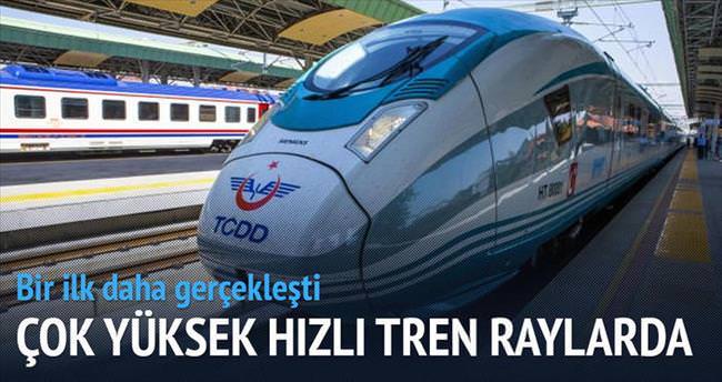 Çok yüksek hızlı tren Ankara ve Konya yollarında