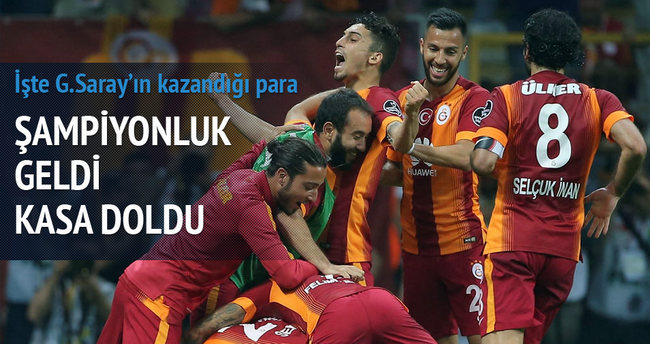 Şampiyonluk geldi Galatasaray’ın kasası doldu