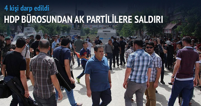 HDP bürosundan AK Partililere saldırı