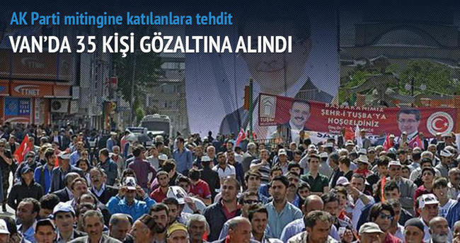 Van’da 35 kişi gözaltında