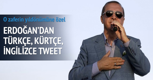 Erdoğan’dan Kürtçe ve İngilizce tweet!