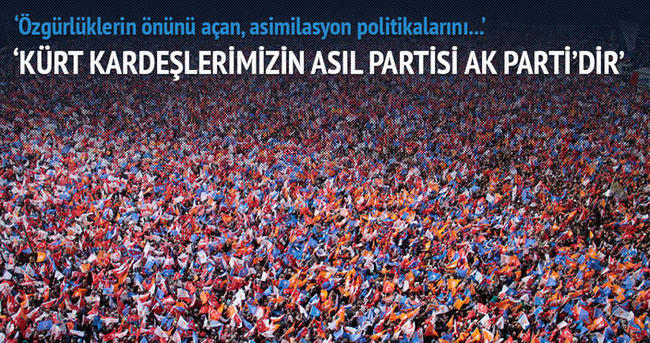 Eroğlu: Kürtlerin partisi AK Parti’dir