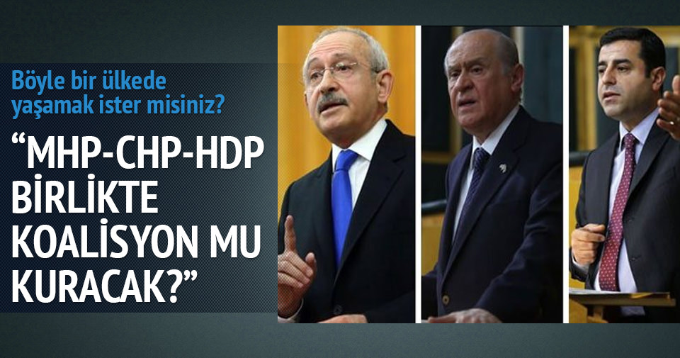 Kurtulmuş: MHP HDP’yle mi ortak olacak?