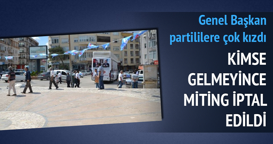 DSP mitingi iptal edildi