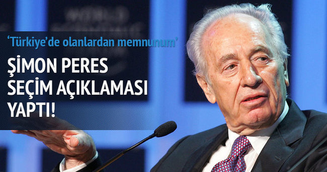 Şimon Peres’ten seçim yorumu