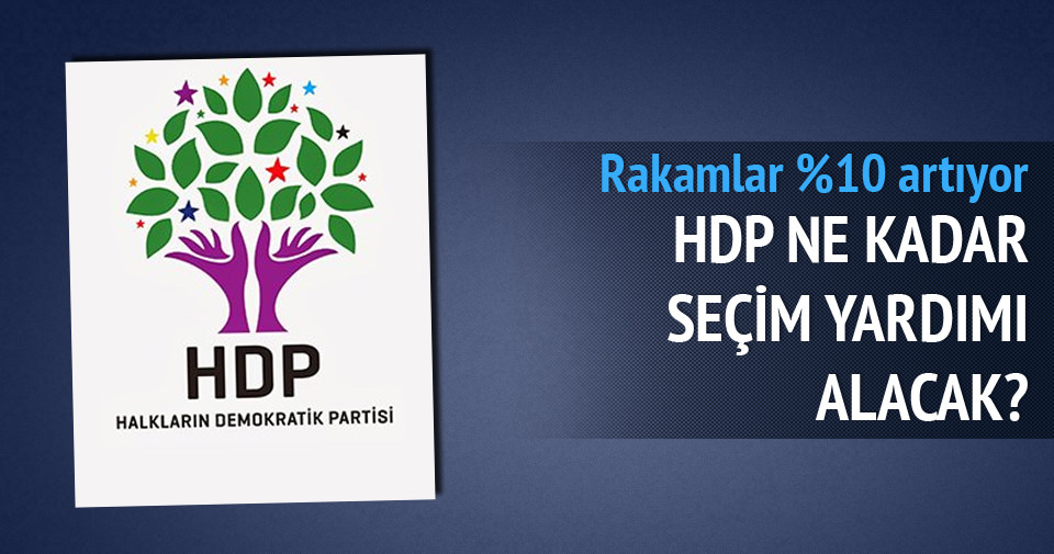 HDP ne kadar hazine yardımı alacak?