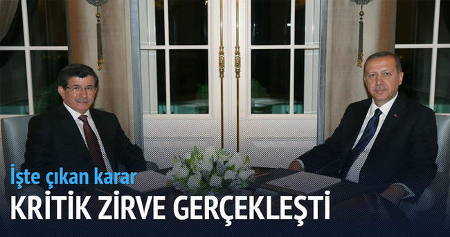 Başbakan Davutoğlu Beştepe’ye çıktı