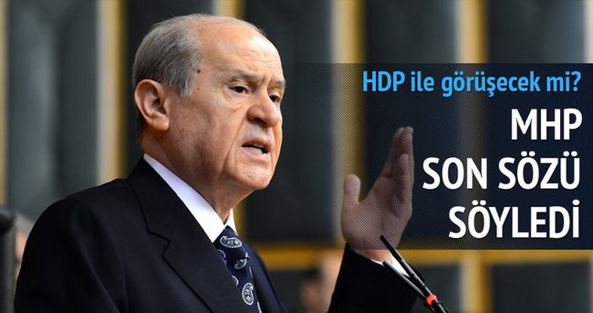 Bahçeli: HDP’yi yok sayıyorum
