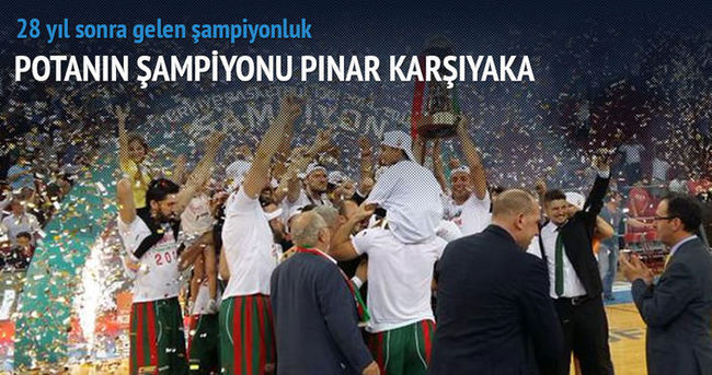 Şampiyon Pınar Karşıyaka!