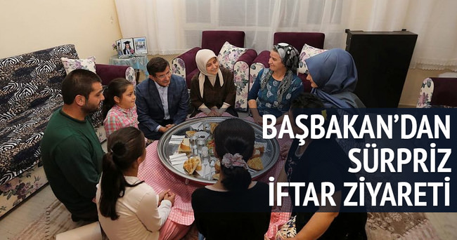 Başbakan’dan sürpriz iftar ziyareti