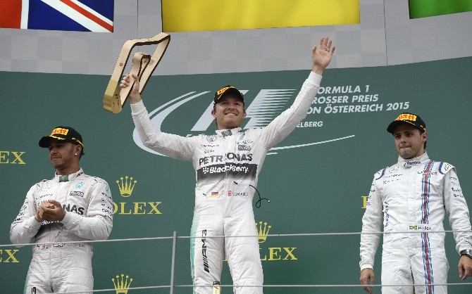 Avusturya’da Zafer Nıco Rosberg’in