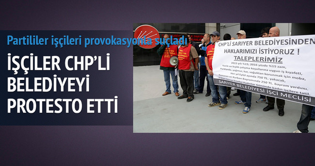 İşçilerden CHP protestosu