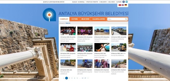 Büyükşehir Belediyesi’nin Web Sitesi Yenilendi