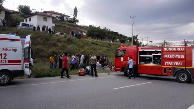 Sungurlu’da Trafik Kazası : 6 Yaralı