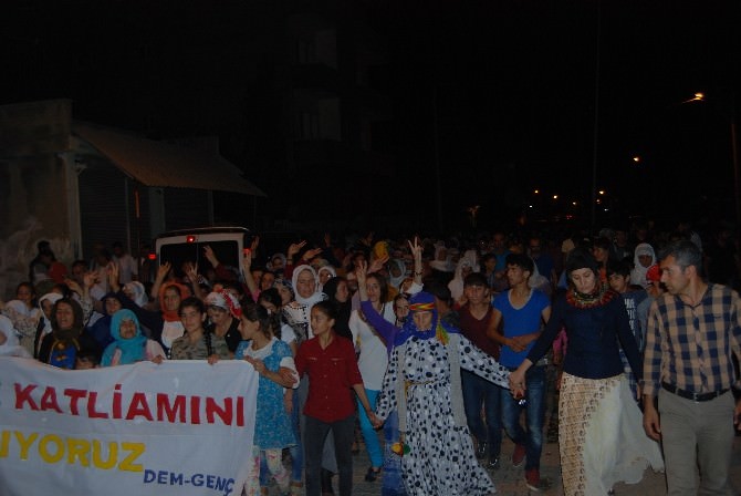İdil’de Kobani’deki Saldırılar Protesto Edildi