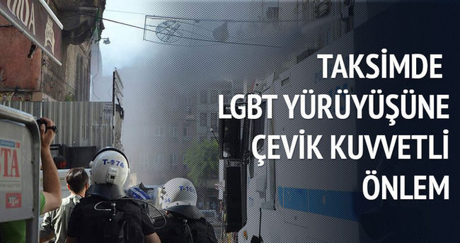 Taksim’de LGBT yürüyüşüne çevik kuvvetli önlem