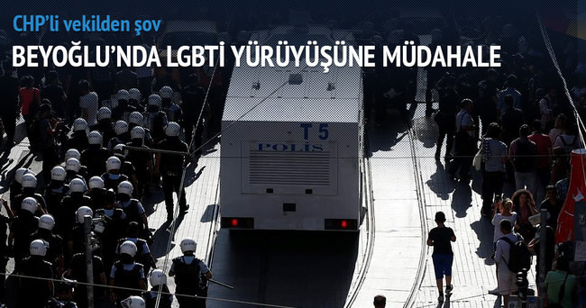 Beyoğlu’nda LGBTİ yürüyüşüne müdahale