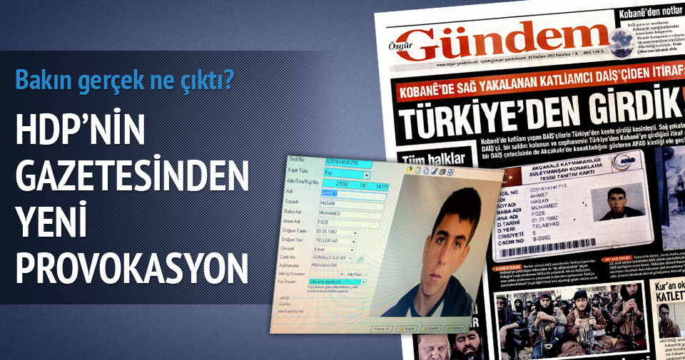 HDP’nin gazetesinden yeni provokasyon