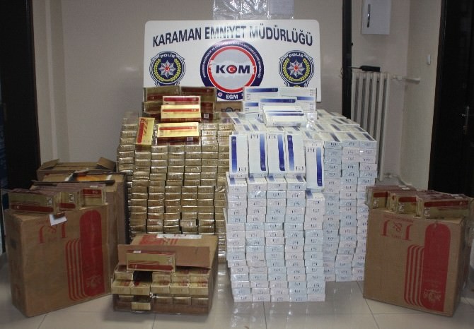 Karaman’da Kaçak Sigara Operasyonu