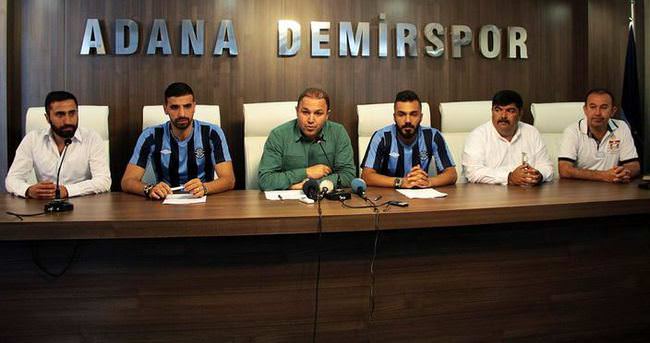 Adana Demirspor’da çifte transfer