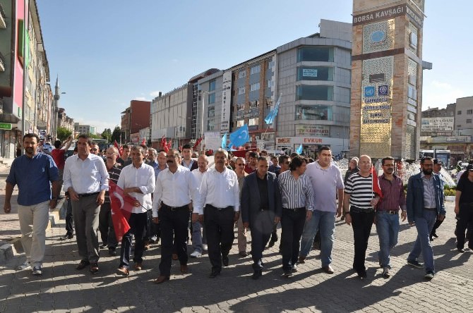 Nevşehir’de Doğu Türkistan İçin Protesto Yürüyüşü