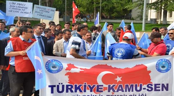 Türkiye Kamu-sen Bilecik İl Temsilciliğinden Doğu Türkistan Zulmüne Protesto