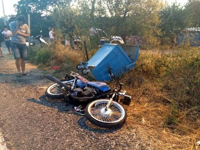 Datça’da Feci Kaza, 18 Yaşındaki Motosikletlinin Bacağı Koptu
