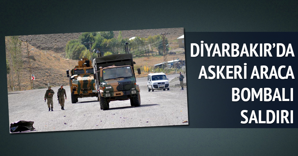 Diyarbakır’da askeri araca bombalı saldırı