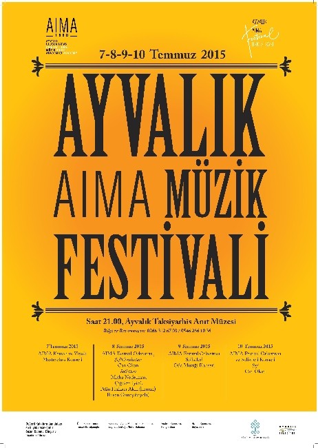 Ayvalık Aıma Müzik Festivali 8-9-10 Temmuz’da Başlıyor