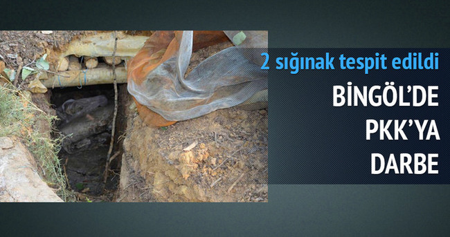 Bingöl’de terör örgütünün sığınakları imha edildi