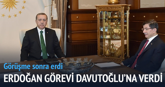 Erdoğan görevi Davutoğlu’na verdi