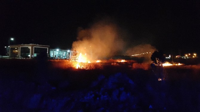 Erzincan’da Anız Yangını