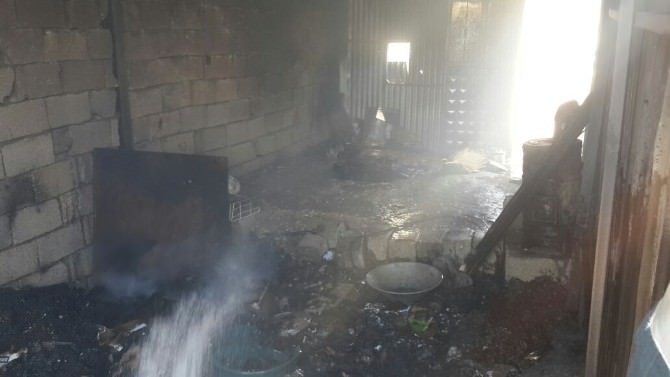 Van’da Tandırlık Yangını Korkuttu