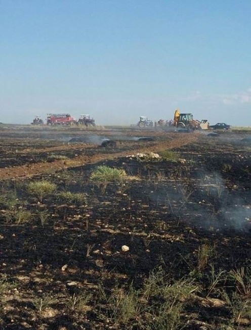 Beyşehir’de Buğday Tarlasında Yangın