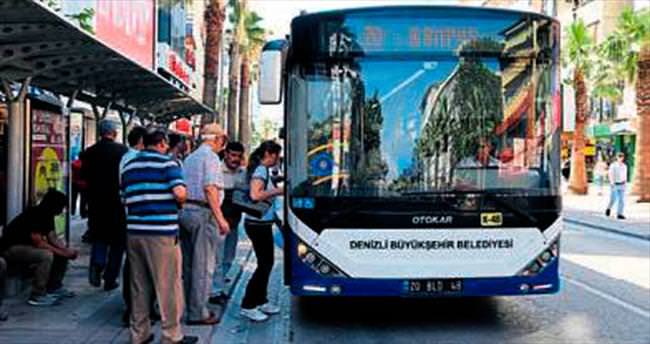 Denizli’de otobüsler bayramda ücretsiz