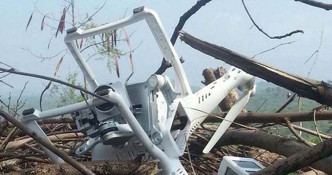 Pakistan, Hindistana ait casus drone vurdu