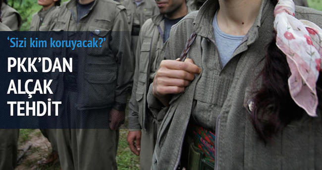PKK korucuları tehdit etti