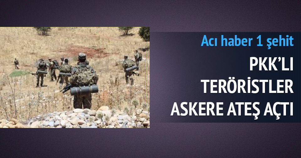 PKK’lı teröristler askere ateş açtı!
