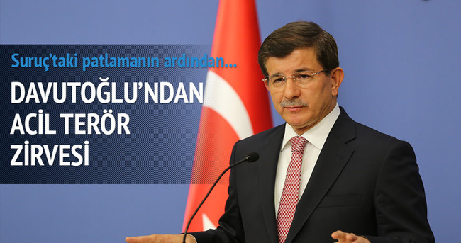 Başbakan Ahmet Davutoğlu’ndan sürpriz toplantı
